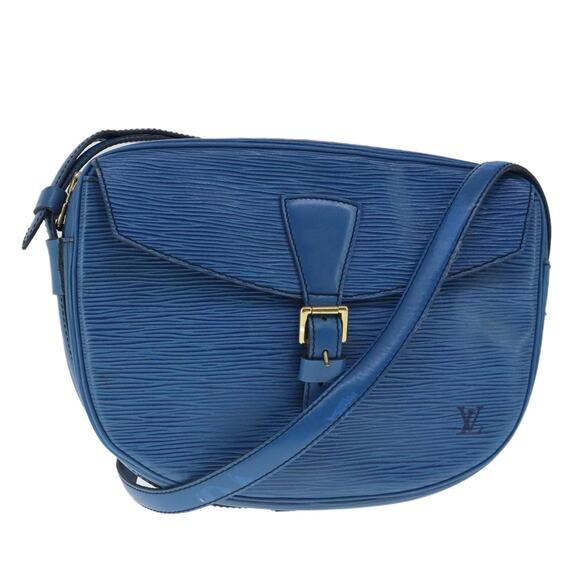 LOUIS VUITTON Epi June Feuille Shoulder Bag Blue M52155 - Picture 1 of 16